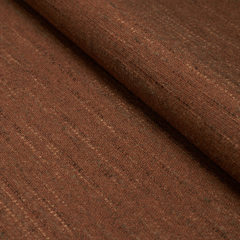 Schumacher ATLAS WOOL TEXTURE DARK COPPER Fabric | Atlanta Fabrics