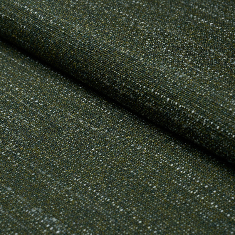 Schumacher ATLAS WOOL TEXTURE BOTTLE GREEN Fabric | Atlanta Fabrics