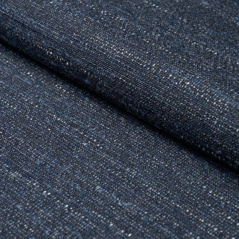 Schumacher ATLAS WOOL TEXTURE INDIGO Fabric | Atlanta Fabrics