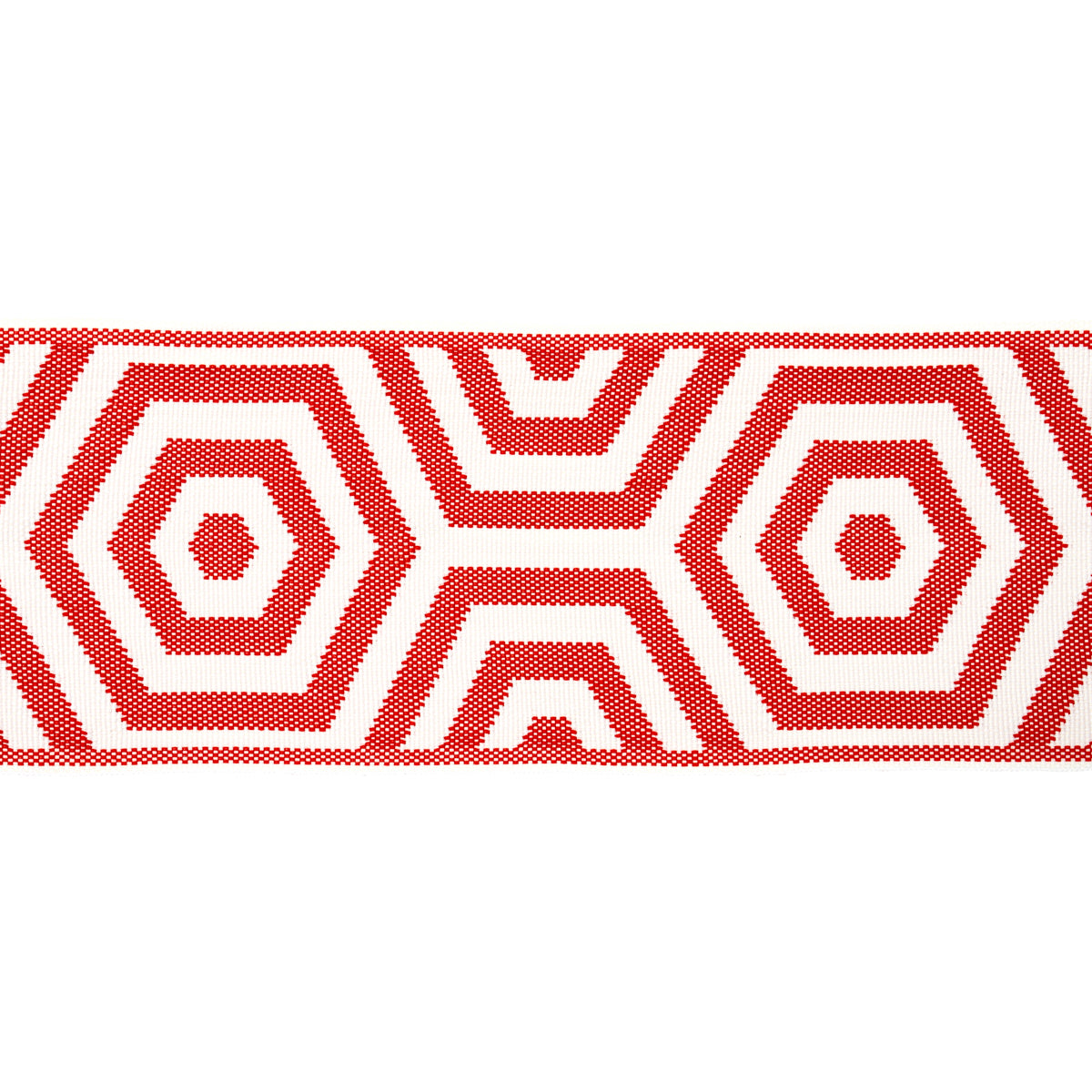 Schumacher BEES KNEES INDOOR/OUTDOOR TAPE RED Trim | Atlanta Fabrics