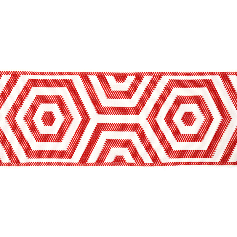 Schumacher BEES KNEES INDOOR/OUTDOOR TAPE RED Trim | Atlanta Fabrics