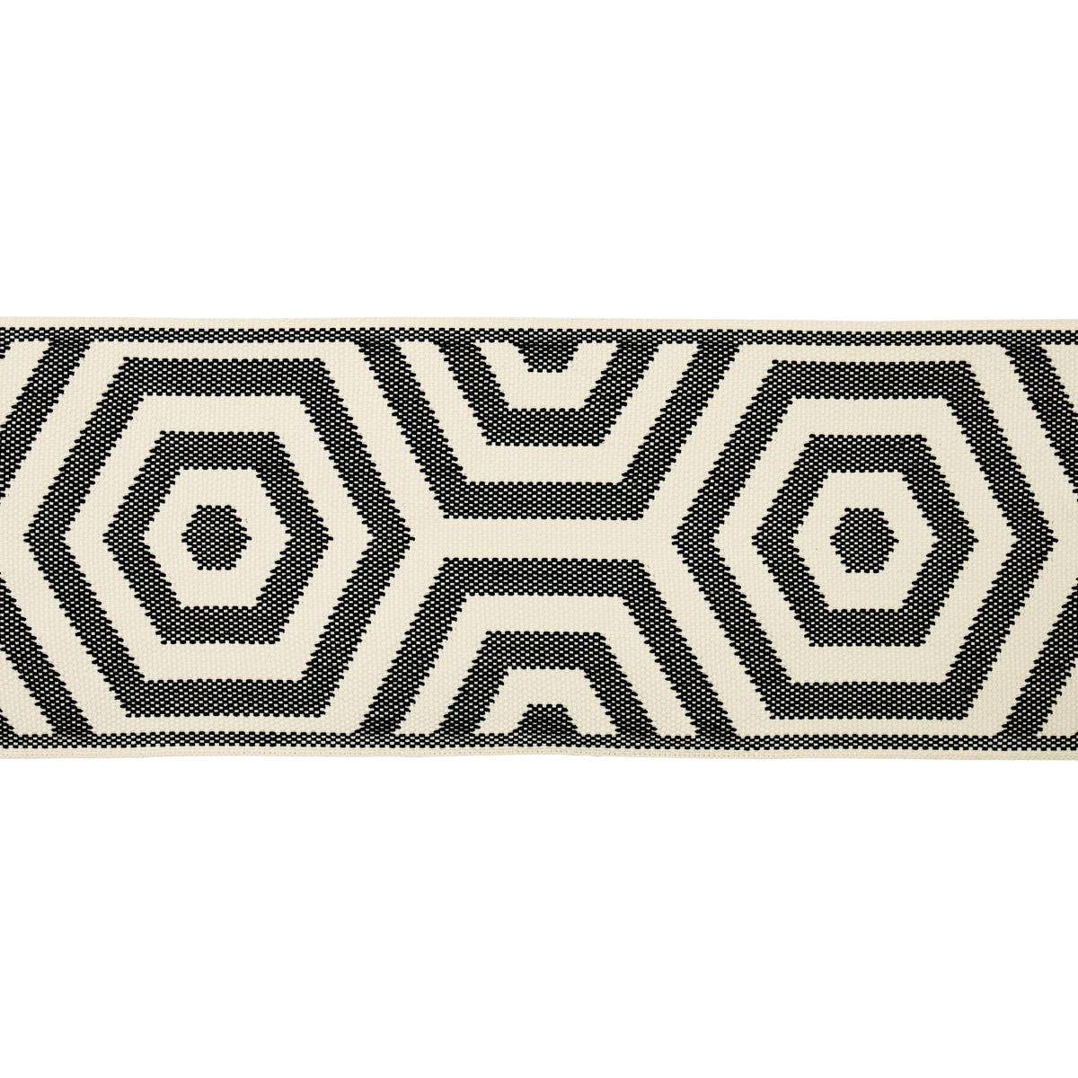 Schumacher BEES KNEES INDOOR/OUTDOOR TAPE BLACK Trim | Atlanta Fabrics