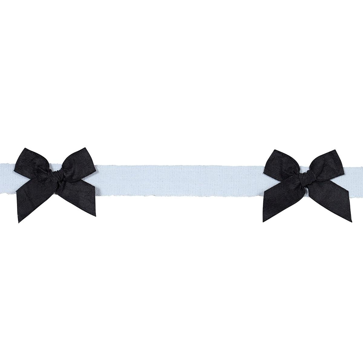 SCHUMACHER CLAUDIA TAPE BLACK ON SKY TRIM | Atlanta Fabrics