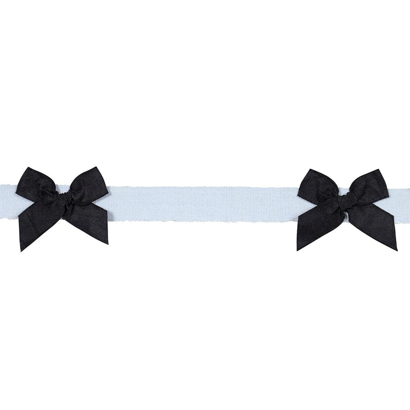 SCHUMACHER CLAUDIA TAPE BLACK ON SKY TRIM | Atlanta Fabrics