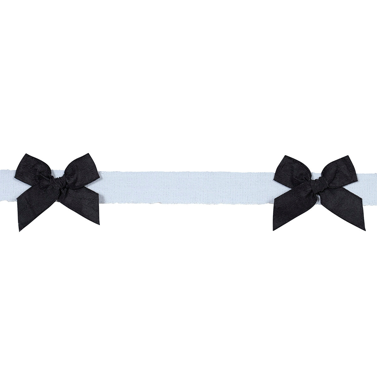 Schumacher CLAUDIA TAPE BLACK ON SKY Trim | Atlanta Fabrics