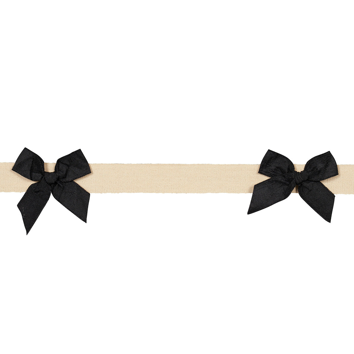 Schumacher CLAUDIA TAPE BLACK ON NEUTRAL Trim | Atlanta Fabrics