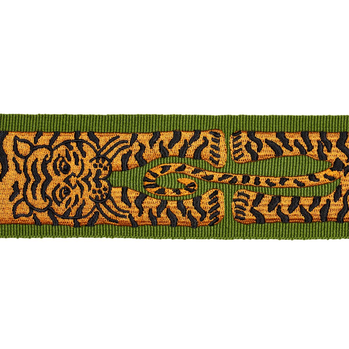 LE TIGRE EMBROIDERED TRIM GREEN