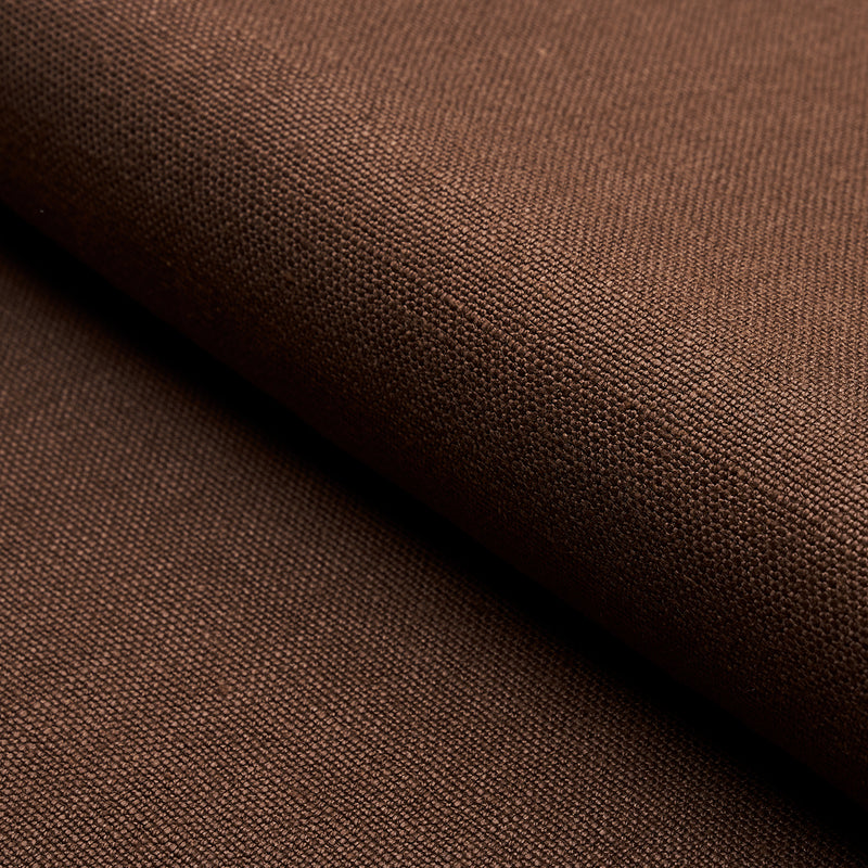 Schumacher PIET PERFORMANCE LINEN BROWN Fabric | Atlanta Fabrics