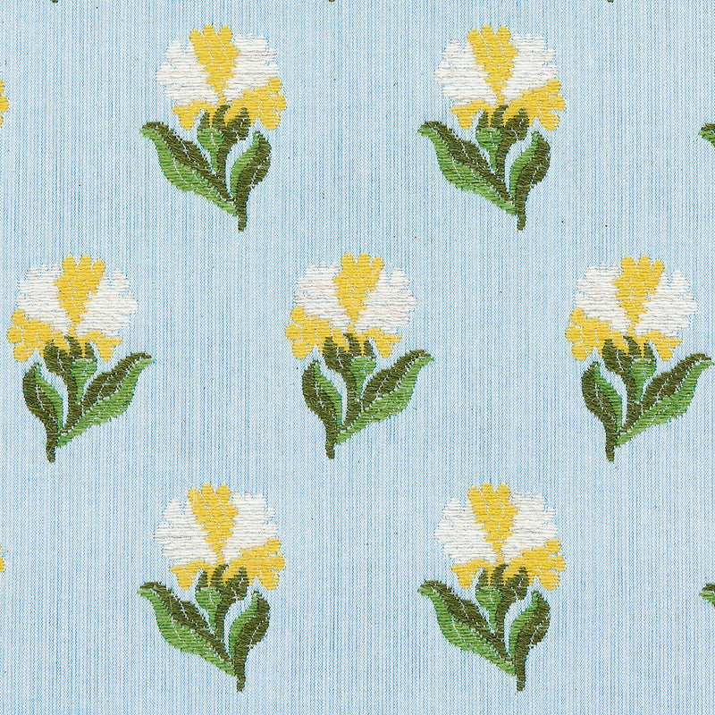 Schumacher ROSINA FLORAL MARIGOLD Fabric | Atlanta Fabrics