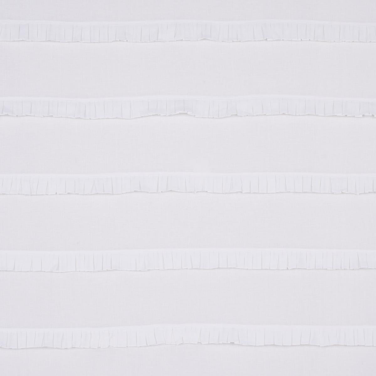 SCHUMACHER DOROTHY PLEATED LINEN IVORY FABRIC | Atlanta Fabrics