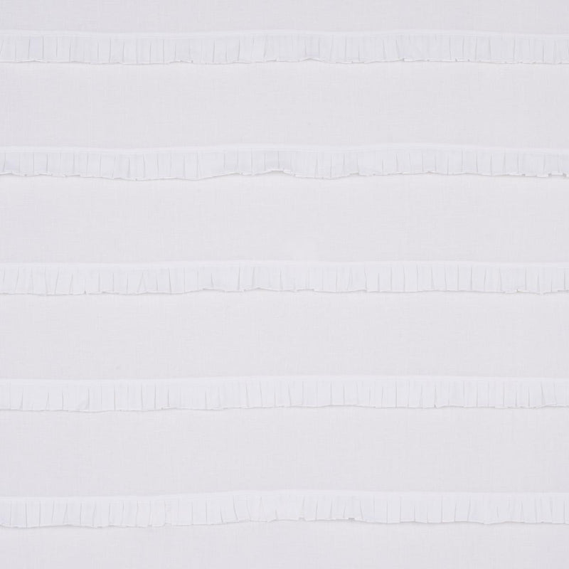 SCHUMACHER DOROTHY PLEATED LINEN IVORY FABRIC | Atlanta Fabrics