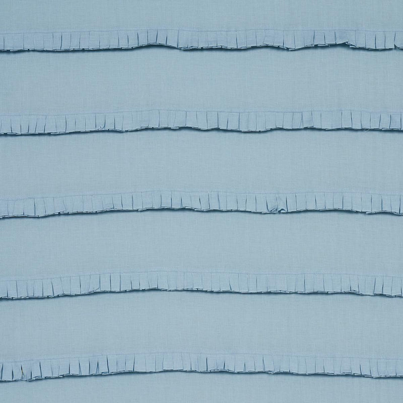 SCHUMACHER DOROTHY PLEATED LINEN CHAMBRAY FABRIC | Atlanta Fabrics