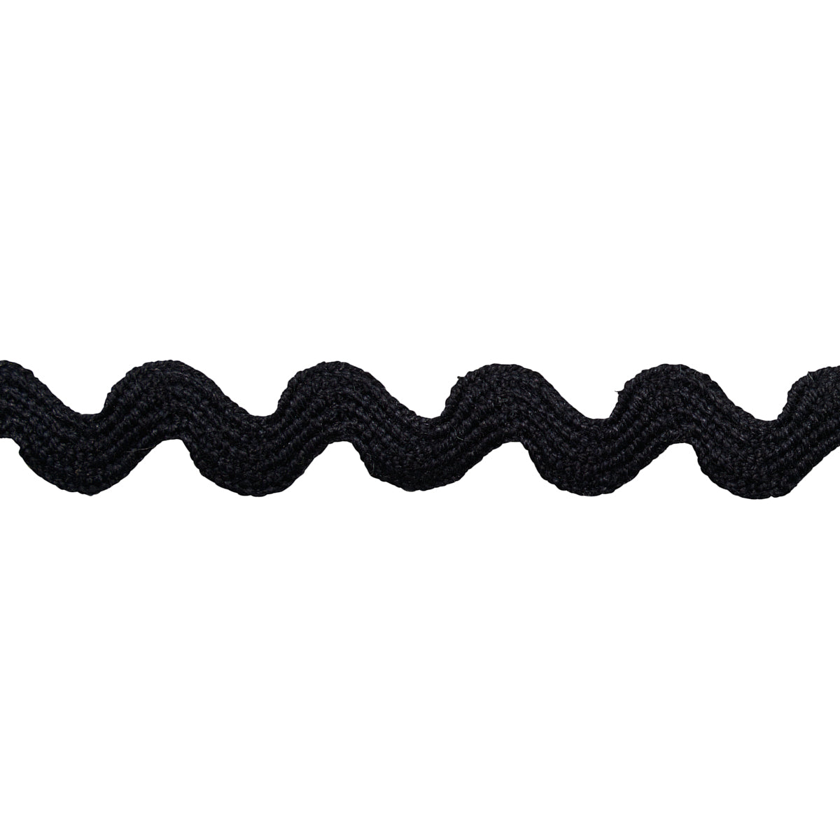 Schumacher RIC RAC TAPE SMALL BLACK Trim | Atlanta Fabrics