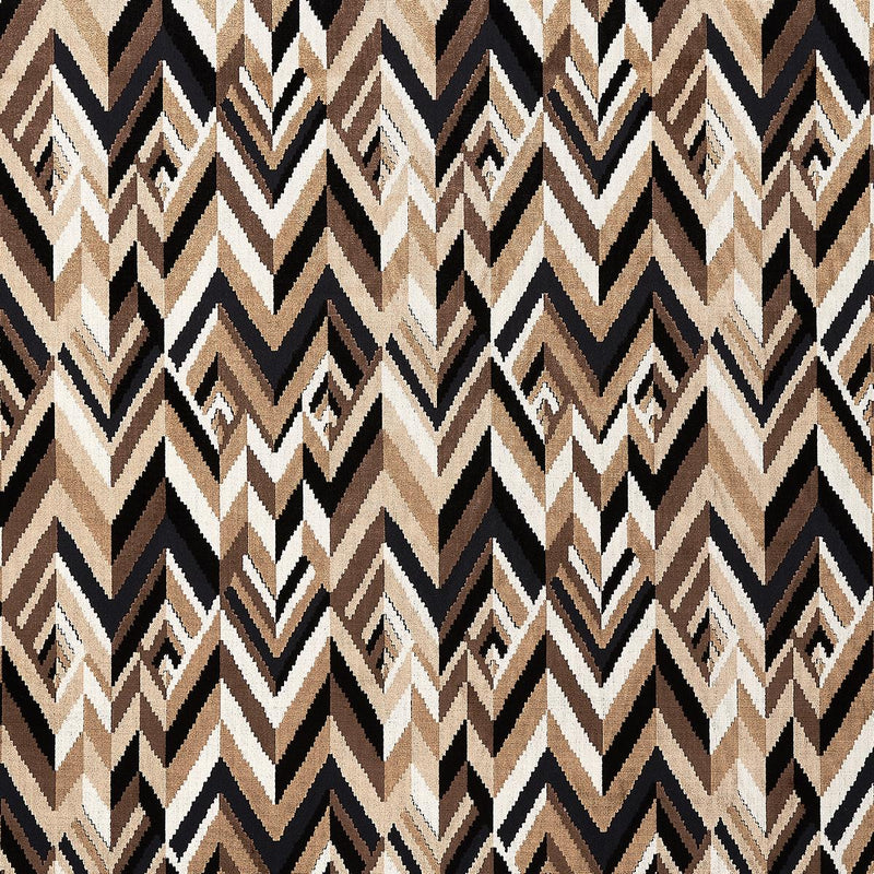 SCHUMACHER TAYLOR VELVET ESPRESSO FABRIC | Atlanta Fabrics
