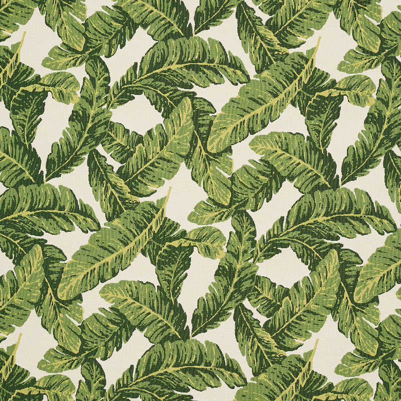 Schumacher TROPICAL LEAF INDOOR/OUTDOOR GREEN Fabric | Atlanta Fabrics