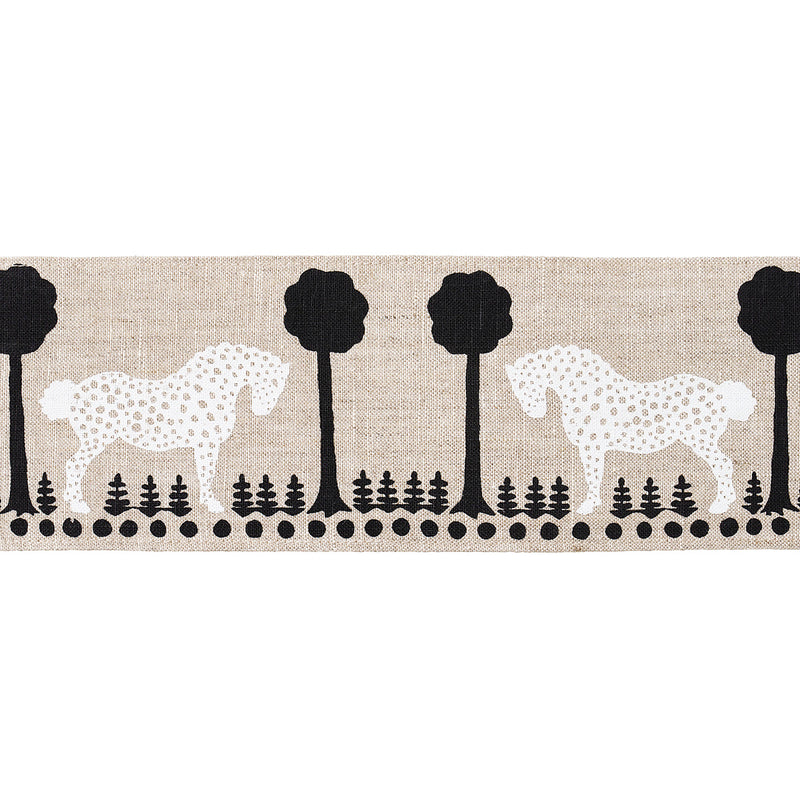 Schumacher POLKA DOT PONY TAPE NATURAL Trim | Atlanta Fabrics