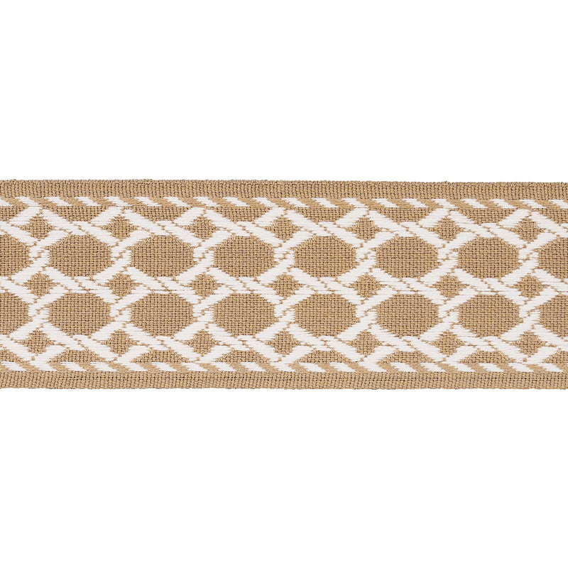 Schumacher LATTICE INDOOR/OUTDOOR TAPE SAND Trim | Atlanta Fabrics