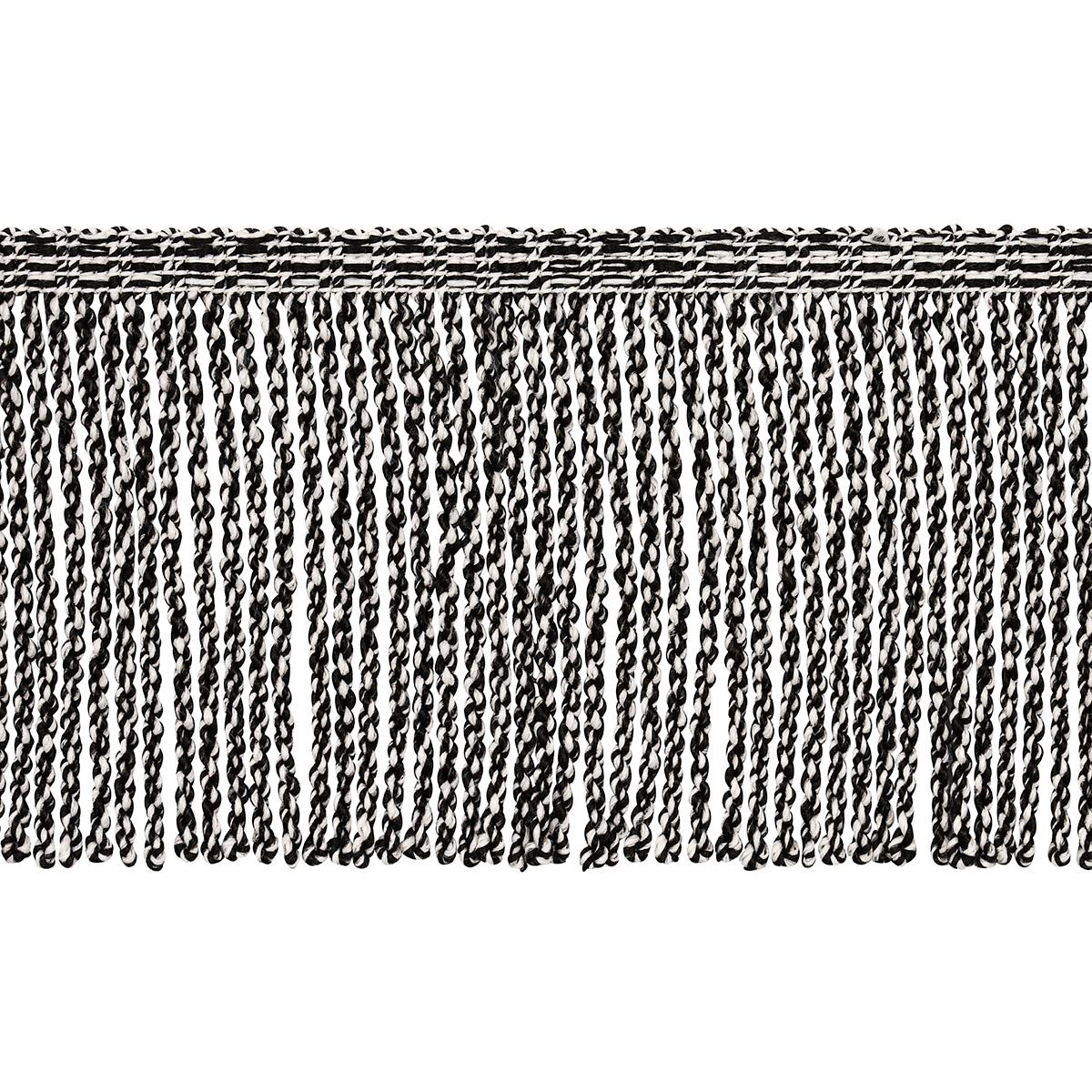 OUTDOOR BOULLION FRINGE TRIM BLACK