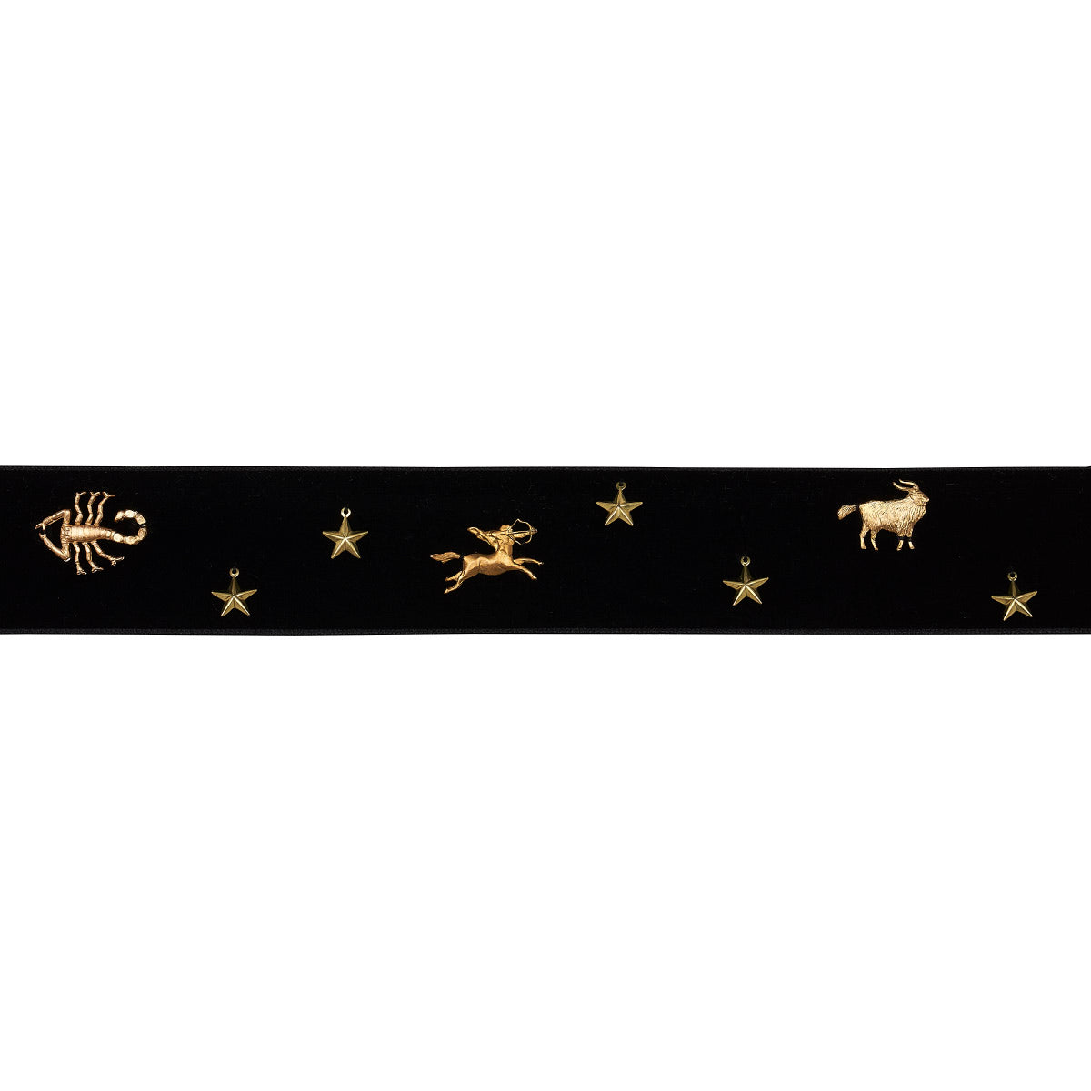 Schumacher CARMEN VELVET TAPE BLACK Trim | Atlanta Fabrics