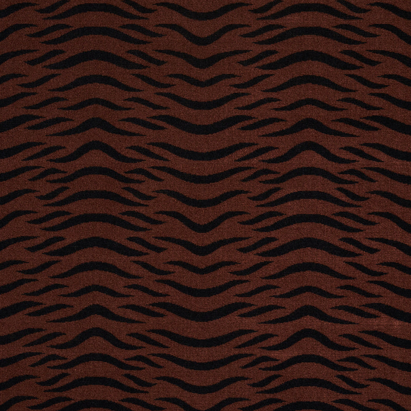 Schumacher SABI TIGER VELVET JAVA Fabric | Atlanta Fabrics