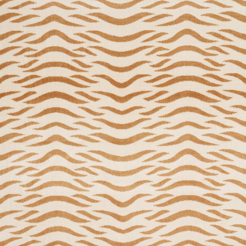 Schumacher SABI TIGER VELVET CAMEL Fabric | Atlanta Fabrics