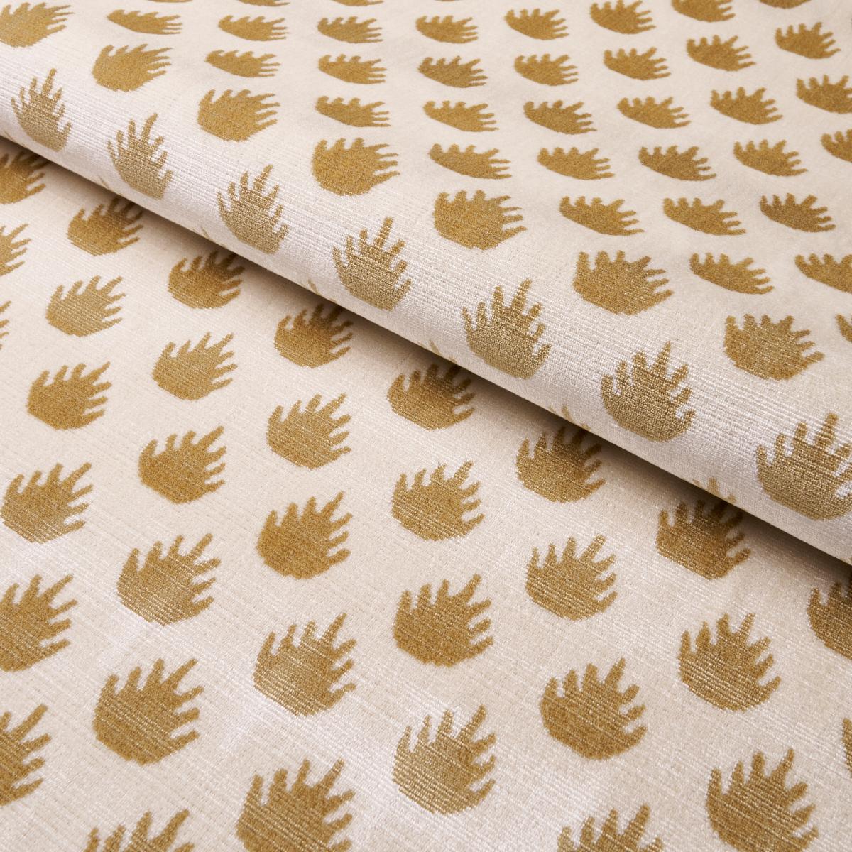 SCHUMACHER CORONATION VELVET CAMEL FABRIC | Atlanta Fabrics