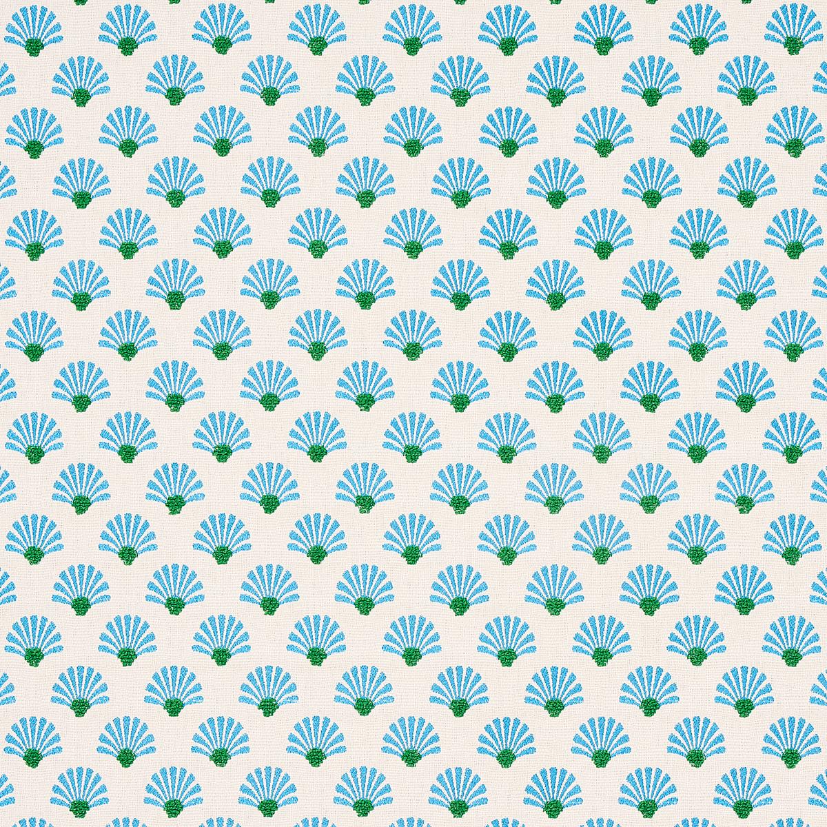Schumacher BELLINI INDOOR/OUTDOOR LAGOON Fabric | Atlanta Fabrics