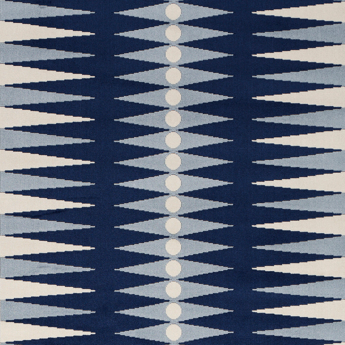 Schumacher BACKGAMMON CUT VELVET BLUE Fabric | Atlanta Fabrics