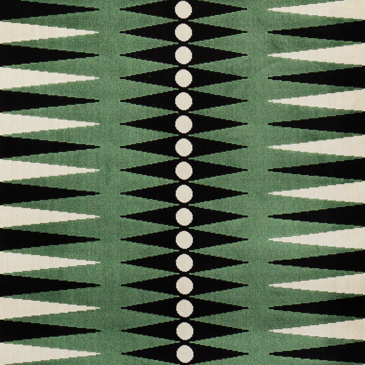 Schumacher BACKGAMMON CUT VELVET GREEN Fabric | Atlanta Fabrics