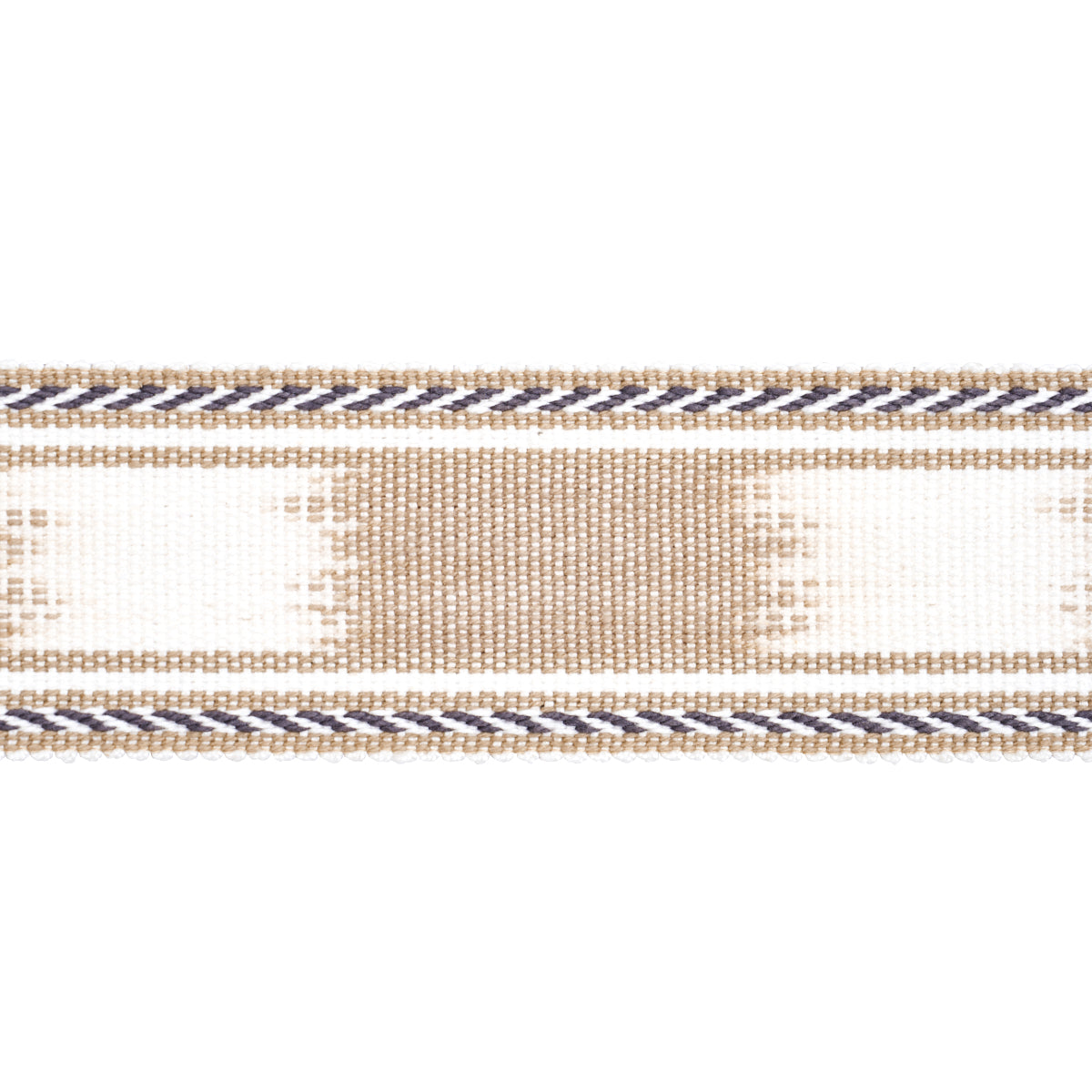 Schumacher BANYAN TAPE NARROW SAND Trim | Atlanta Fabrics