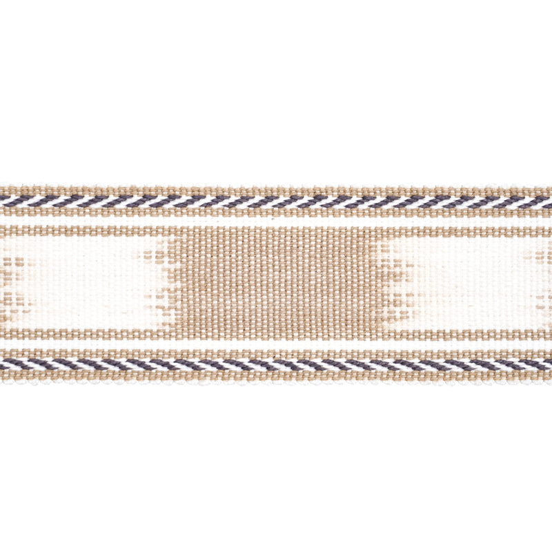 Schumacher BANYAN TAPE NARROW SAND Trim | Atlanta Fabrics