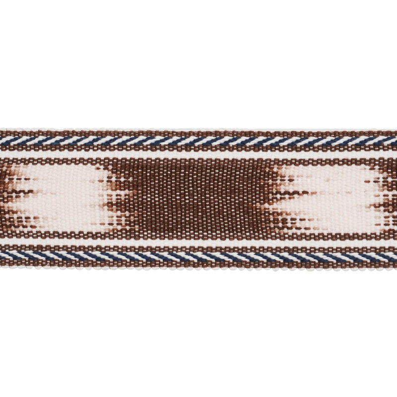 SCHUMACHER BANYAN TAPE NARROW BROWN FABRIC | Atlanta Fabrics