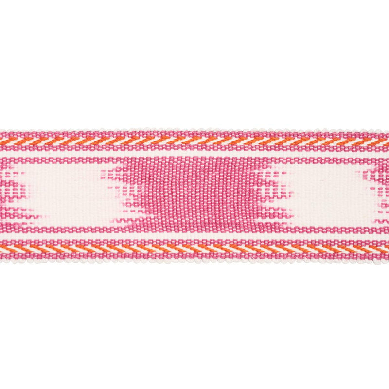 SCHUMACHER BANYAN TAPE NARROW PINK FABRIC | Atlanta Fabrics