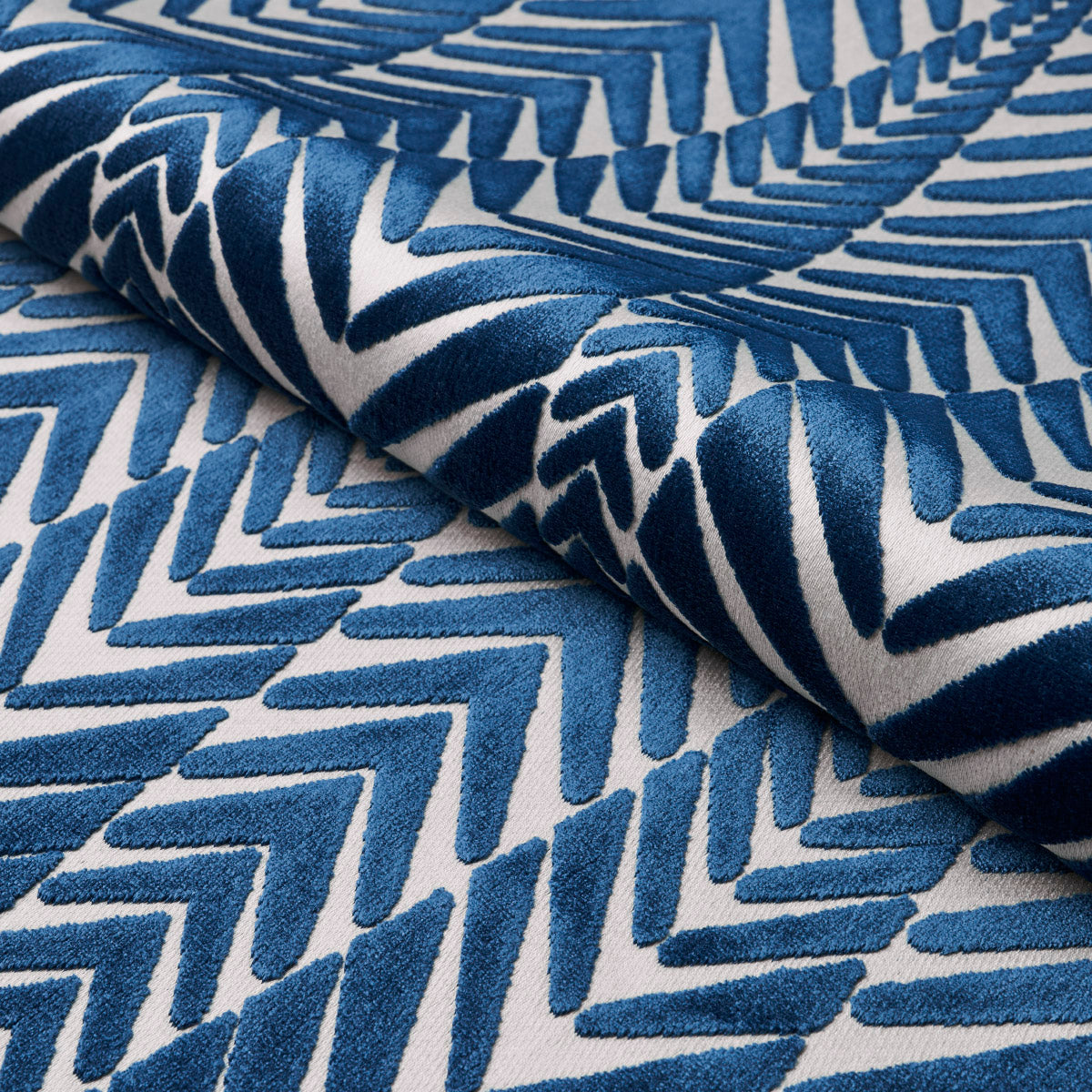 ZEBRA VELVET SILVER BLUE