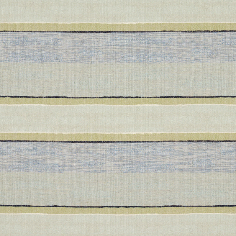 Schumacher PIKES STRIPE AEGEAN Fabric | Atlanta Fabrics