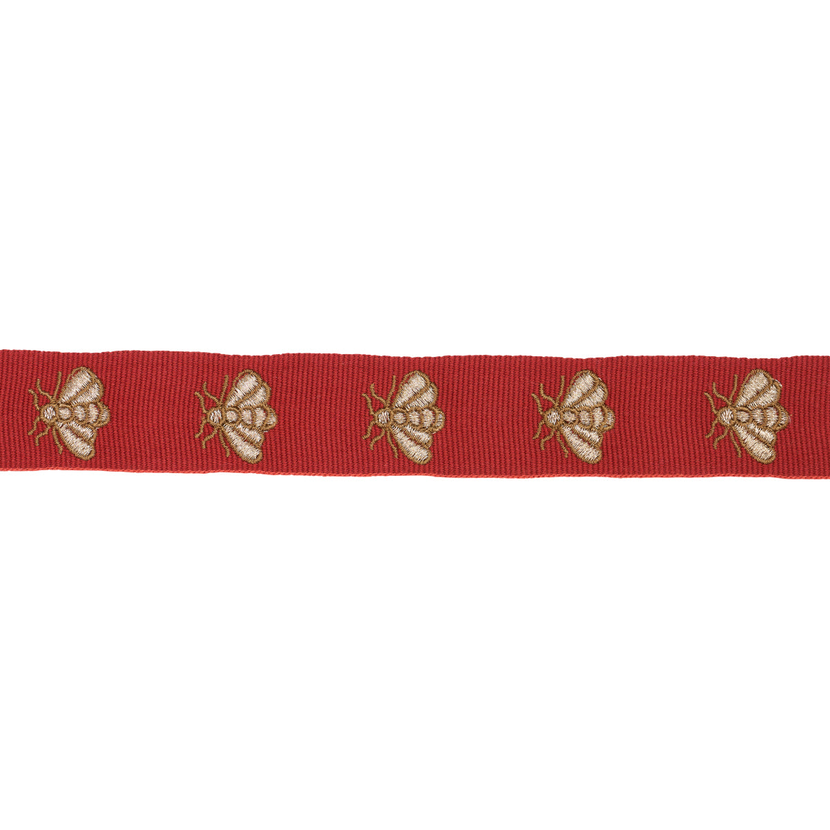 Schumacher HUBERT'S BEES TAPE ROUGE & GOLD Trim | Atlanta Fabrics