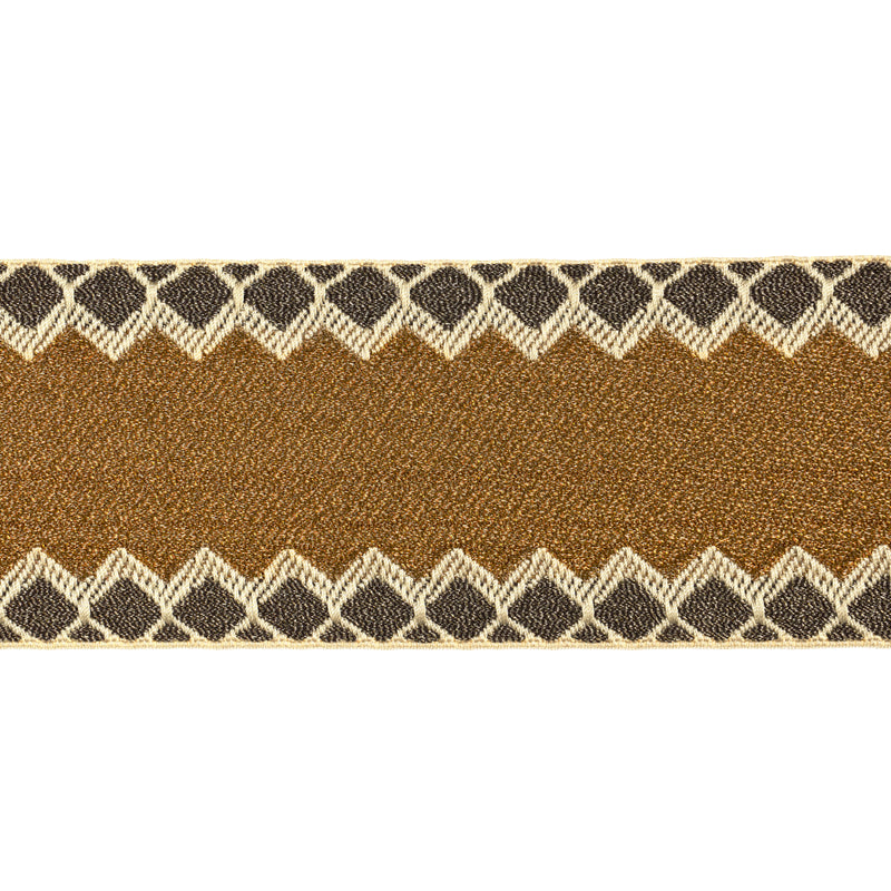 Schumacher ALLURE METALLIC TAPE COPPER Trim | Atlanta Fabrics