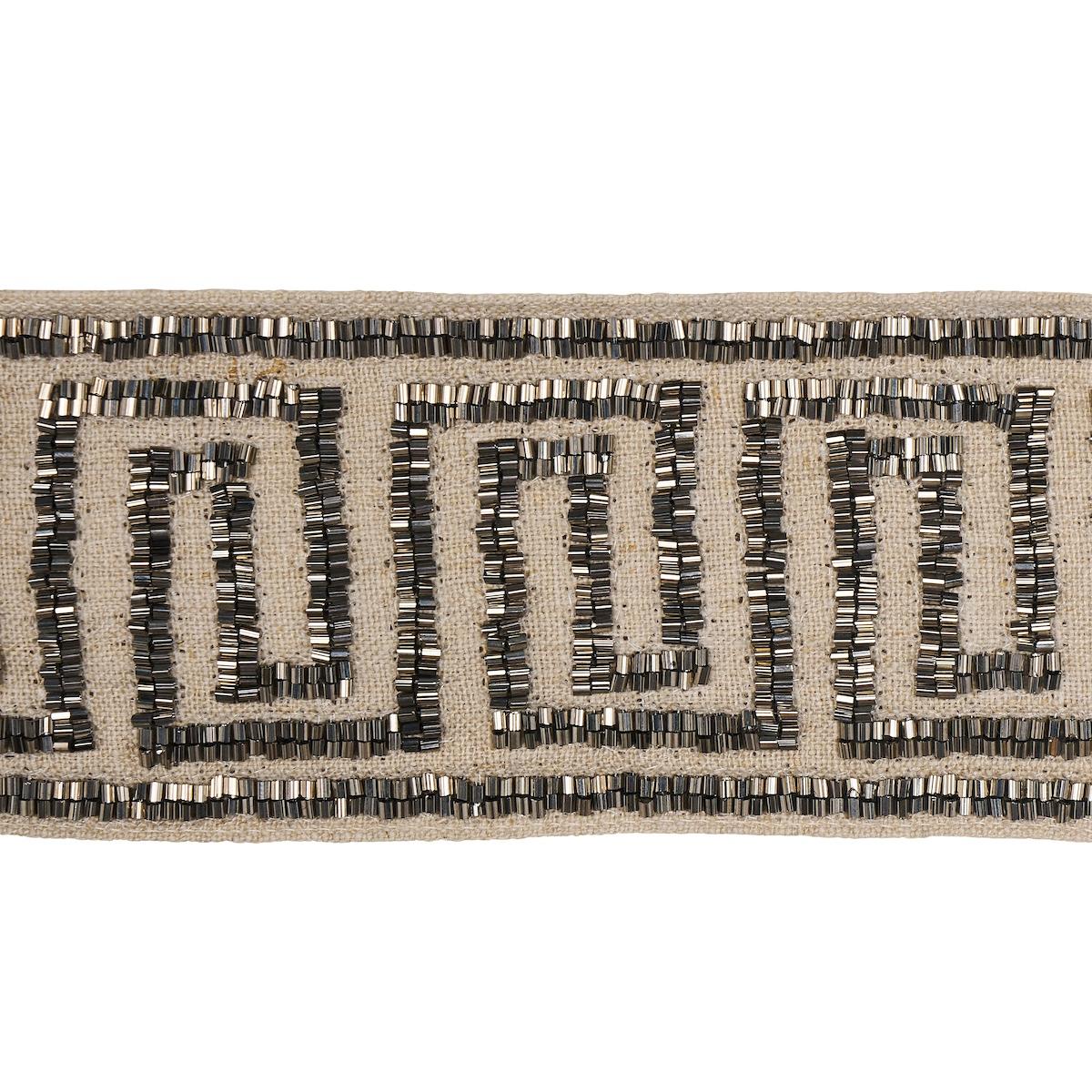 DELPHI BEADED TAPE MERCURY ON NATURAL