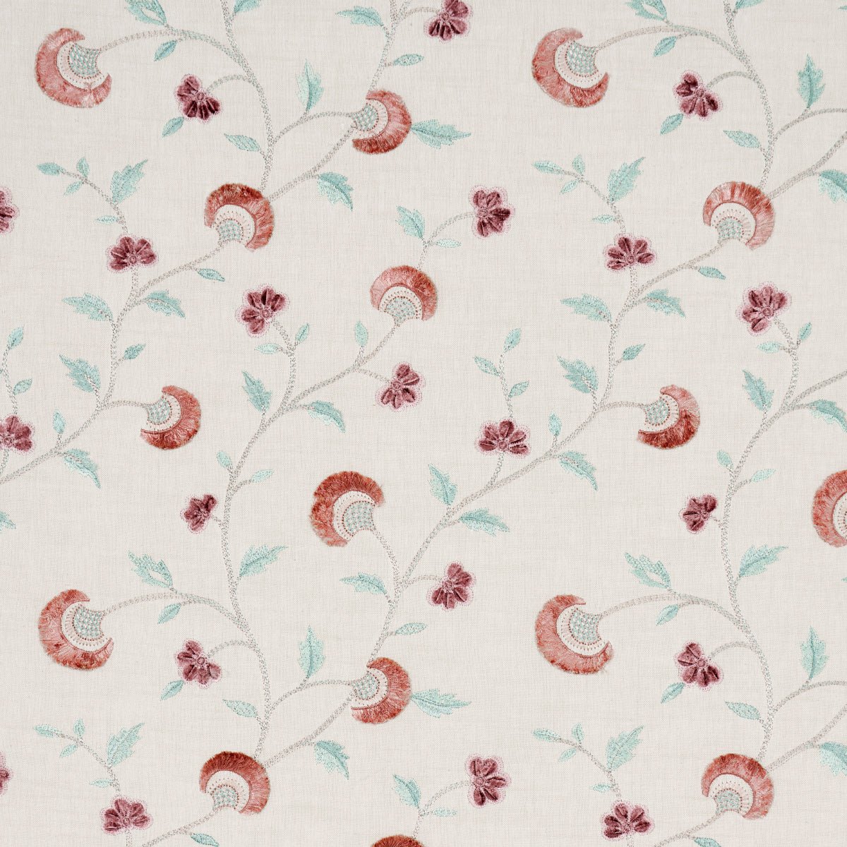 IYLA EMBROIDERY ROSE & NATURAL