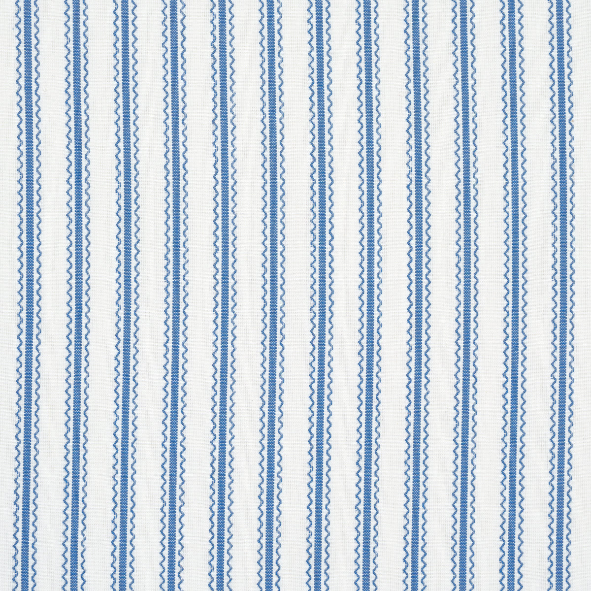 Schumacher BIRDIE TICKING STRIPE INDIGO Fabric | Atlanta Fabrics