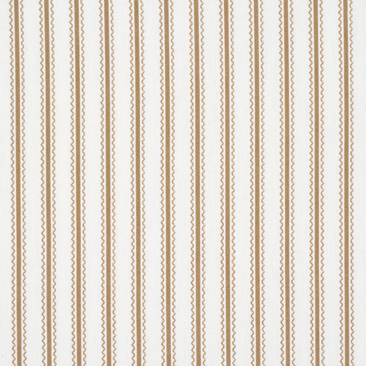 SCHUMACHER BIRDIE TICKING STRIPE NEUTRAL FABRIC | Atlanta Fabrics