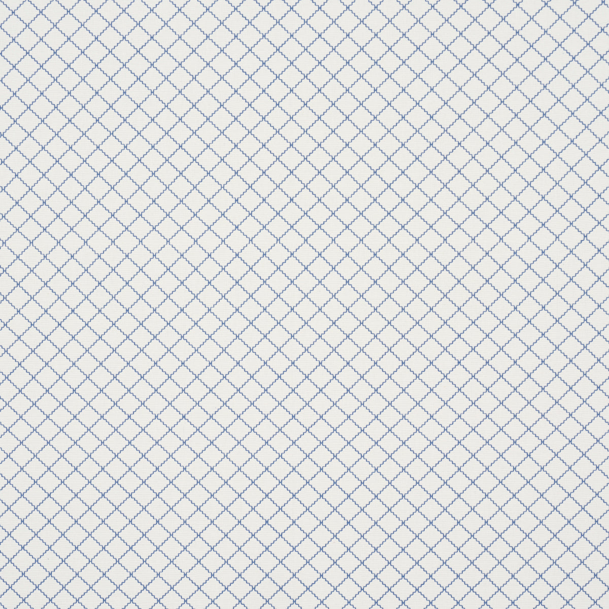 Schumacher MAGGIE LATTICE INDIGO Fabric | Atlanta Fabrics