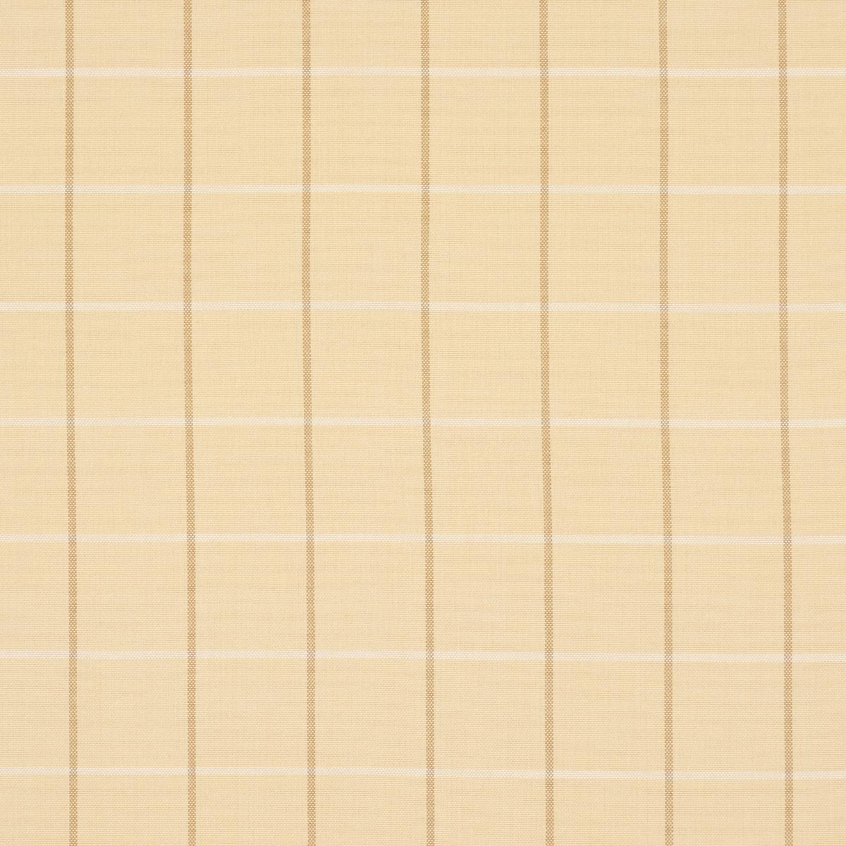 SCHUMACHER FRANNIE WINDOWPANE CAMEL FABRIC | Atlanta Fabrics