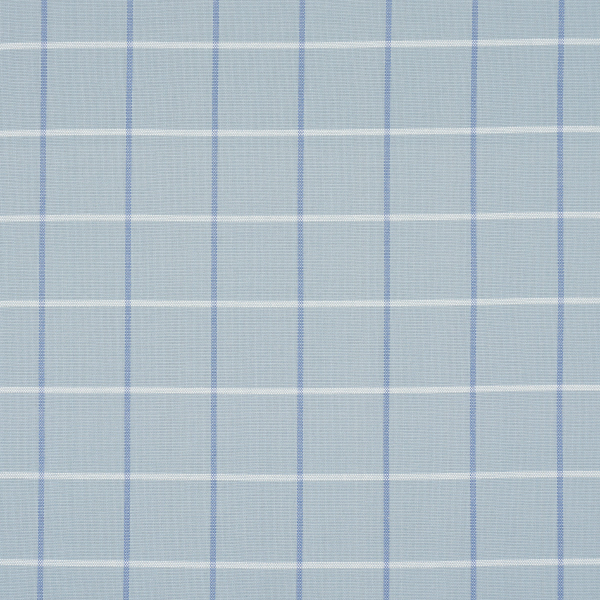 Schumacher FRANNIE WINDOWPANE CHINA BLUE Fabric | Atlanta Fabrics