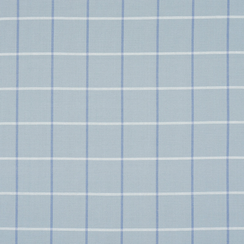Schumacher FRANNIE WINDOWPANE CHINA BLUE Fabric | Atlanta Fabrics