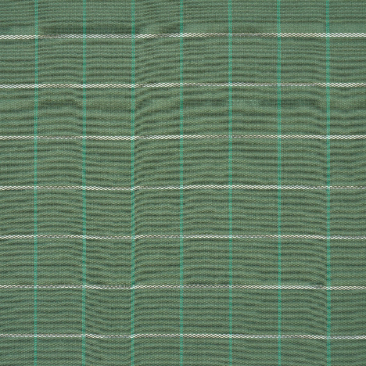 Schumacher FRANNIE WINDOWPANE GREEN Fabric | Atlanta Fabrics