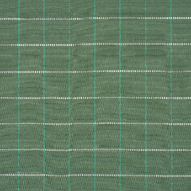 Schumacher FRANNIE WINDOWPANE GREEN Fabric | Atlanta Fabrics