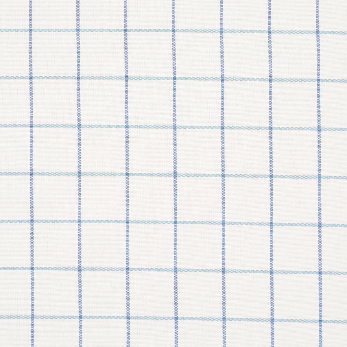 SCHUMACHER FRANNIE WINDOWPANE COBALT FABRIC | Atlanta Fabrics