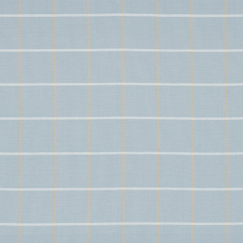 SCHUMACHER FRANNIE WINDOWPANE LIGHT BLUE FABRIC | Atlanta Fabrics