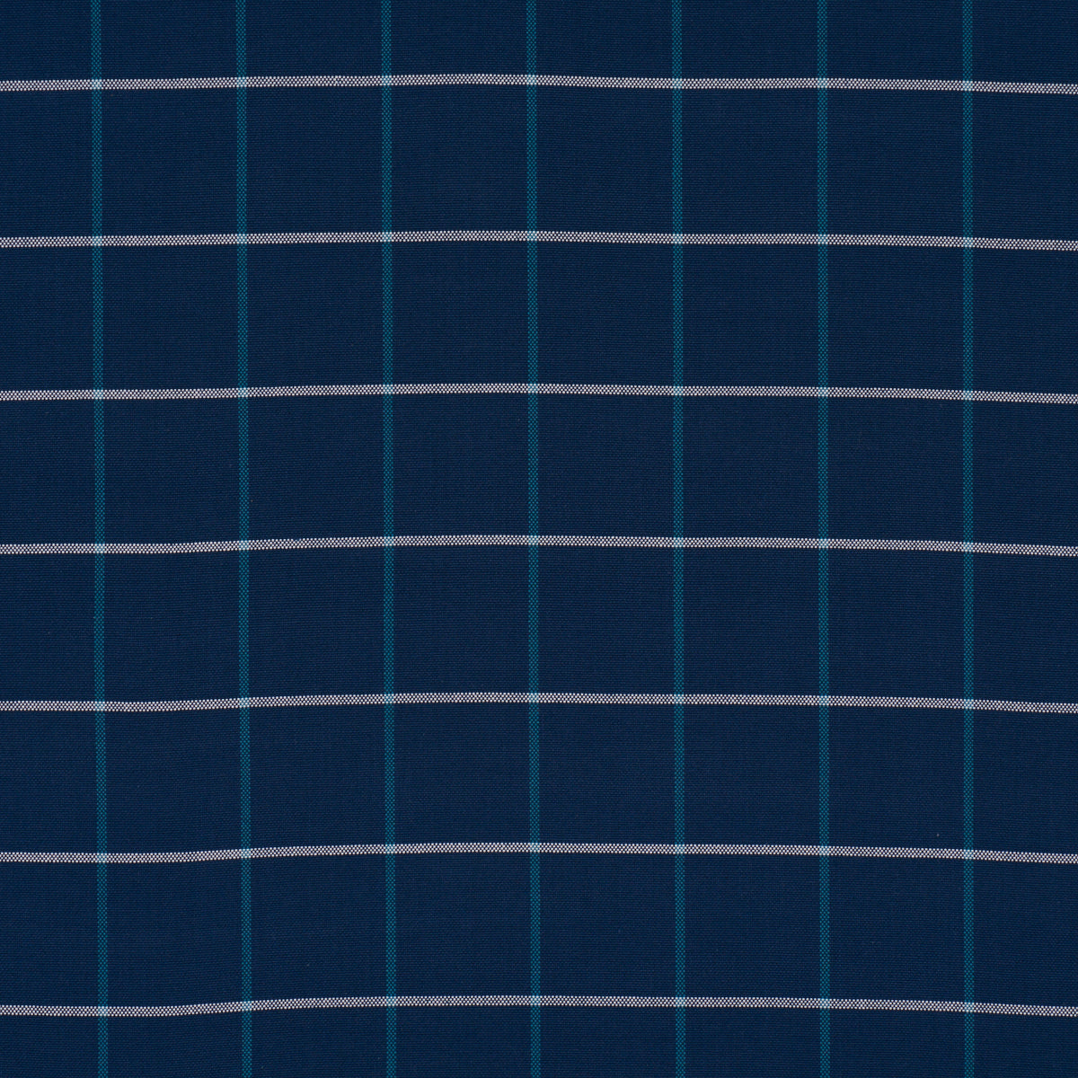 Schumacher FRANNIE WINDOWPANE NAVY Fabric | Atlanta Fabrics